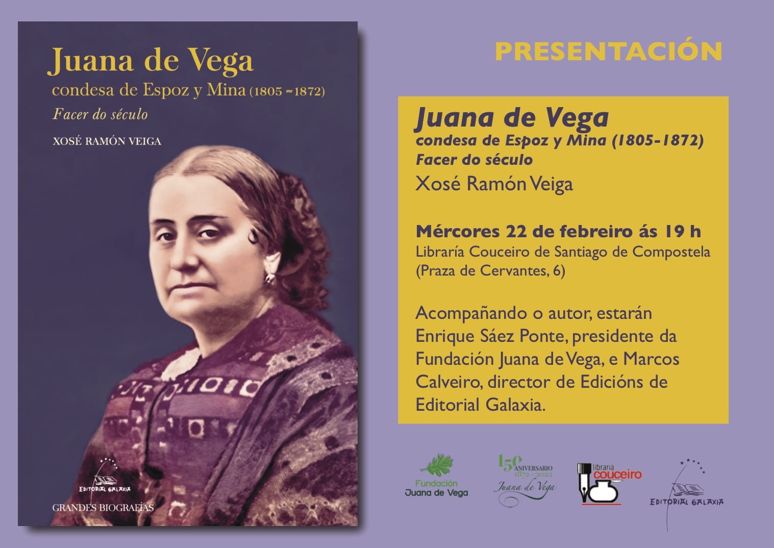 Presentación libro Juana de Vega en Santiago