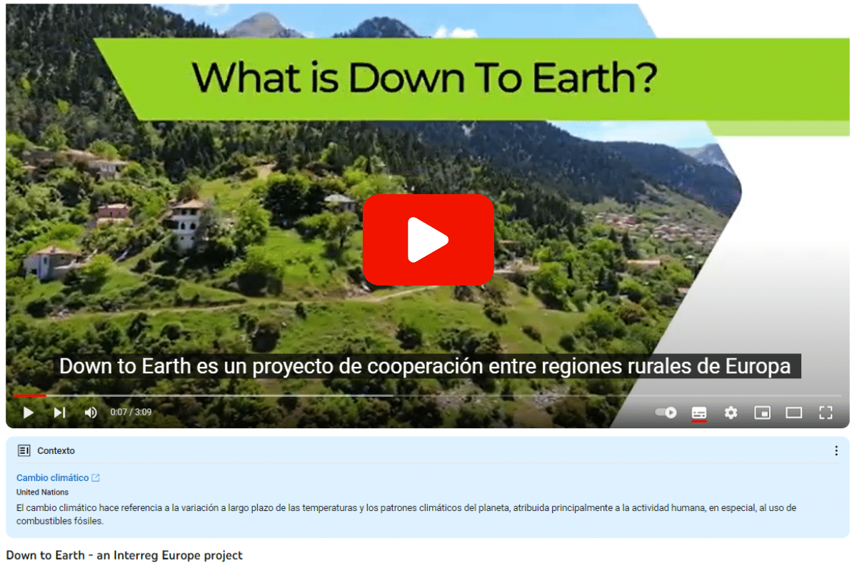 Down to Earth, vídeo presentación en Fundación Juana de Vega
