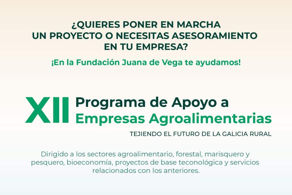 XII Programa de Apoio a Empresas Agroalimentarias de la Fundación Juana de Vega